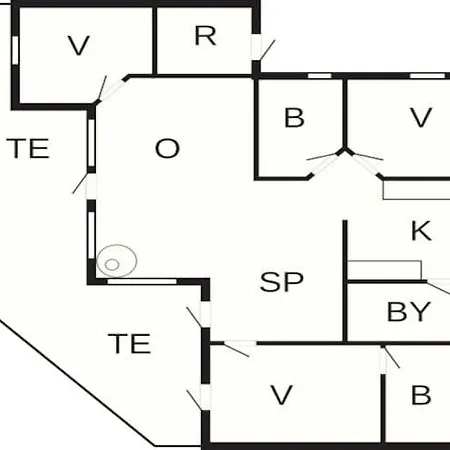 בית נופש 6 Person In Vejby-by Traum *